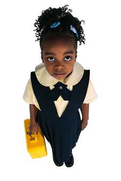 Elementary Child with a Lunchbox